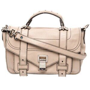 Proenza Schouler PS1 Nude Leather Satchel EUC